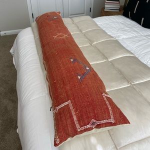 12x54 Burnt Orange Cactus Silk Pillow